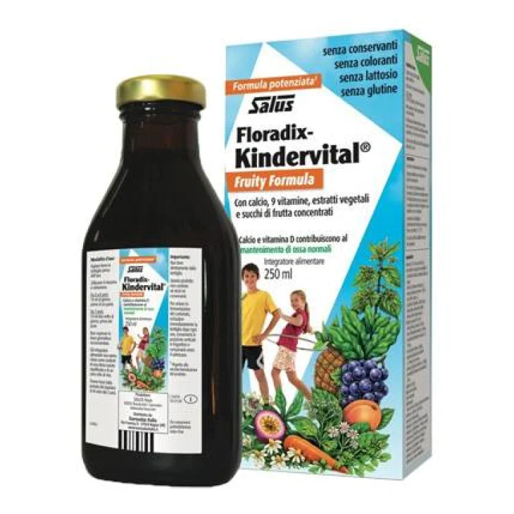 Salus Floradix Kindervital Fruity Integratore di Vitamine e Minerali per Bambini 250 ml Salus Floradix Kindervital Fruity Integratore di Vitamine e Minerali per Bambini 250 ml