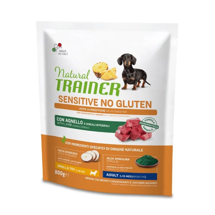 Natural Trainer Dog Sensitive Adult Mini Lamb 800 G No Gluten Natural Trainer Dog Sensitive Adult Mini Lamb 800 G No Gluten