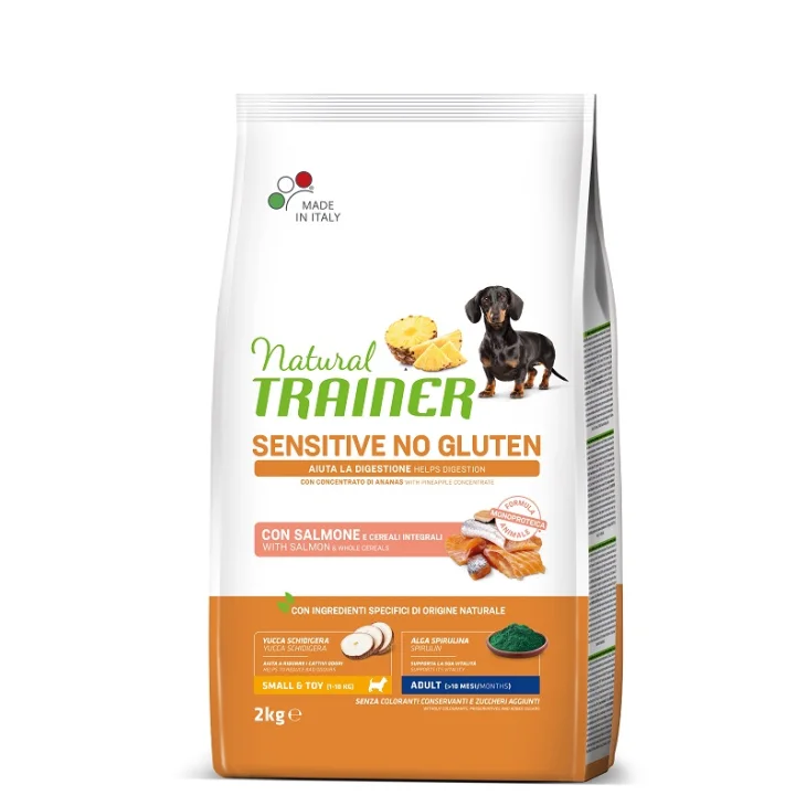 Natural Trainer Dog Sensitive Adult Mini Salmon 2 Kg No Gluten Natural Trainer Dog Sensitive Adult Mini Salmon 2 Kg No Gluten