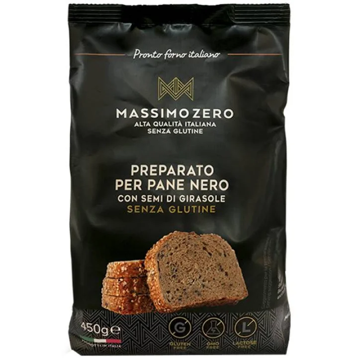 PREPARATO PER PANE NERO CON SEMI DI GIRASOLI 450 G PREPARATO PER PANE NERO CON SEMI DI GIRASOLI 450 G