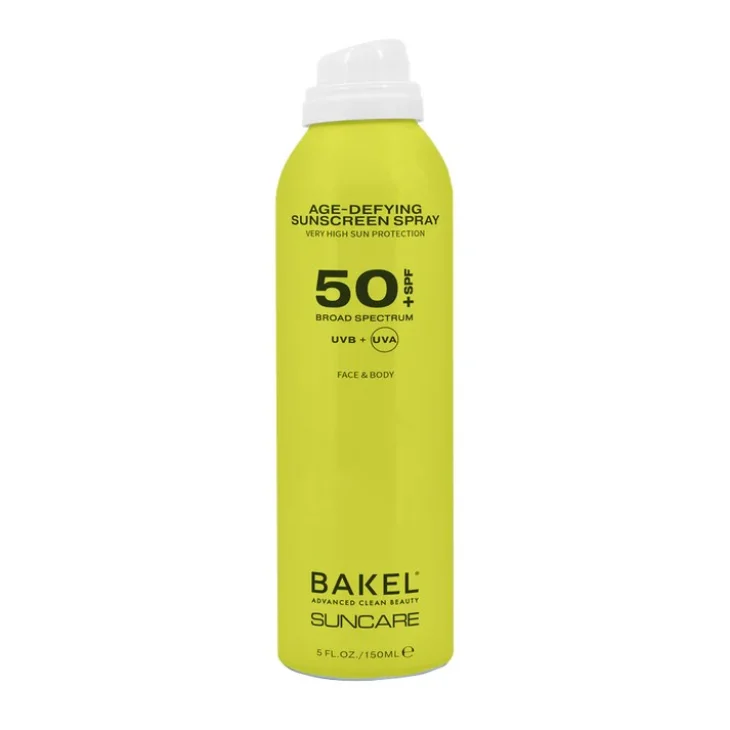 Bakel Solare Spray Viso E Corpo Spf50+ per Tutti i Tipi di Pelle 150 ml