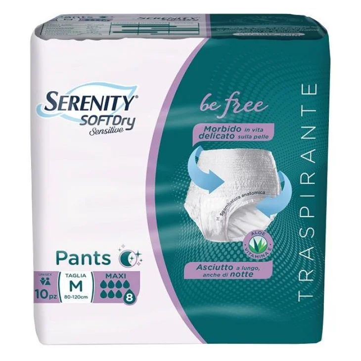 Serenity Pants Be Free Mutandina Per Incontinenza Taglia M Assorbenza Maxi 10 Pezzi Serenity Pants Be Free Mutandina Per Incontinenza Taglia M Assorbenza Maxi 10 Pezzi