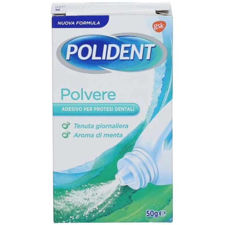 Polident Polvere Menta  Adesivo in Polvere 50 g