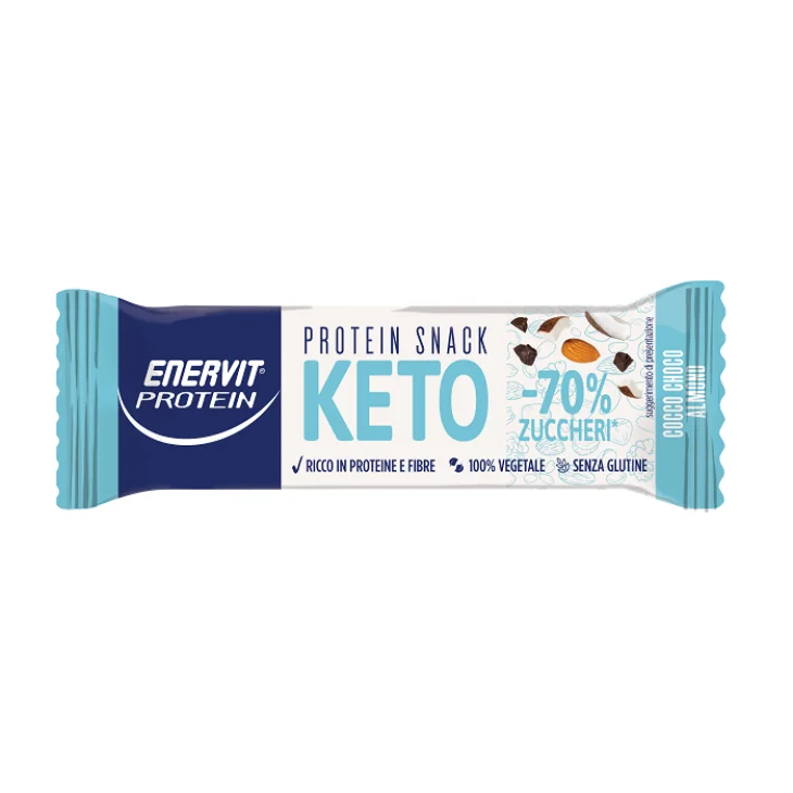 Enervit Protein Keto Snack Barretta Proteica Cocco Choco Almond 35 g Enervit Protein Keto Snack Barretta Proteica Cocco Choco Almond 35 g