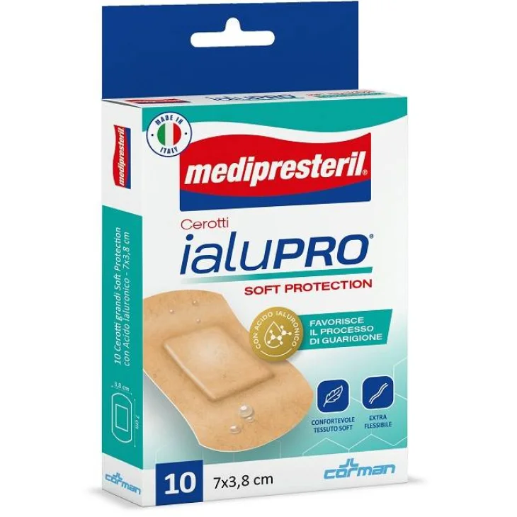 MEDIPRESTERIL CEROTTI IALUPRO SOFT PROTECTION SUPER 7X3,8CM10 PEZZI MEDIPRESTERIL CEROTTI IALUPRO SOFT PROTECTION SUPER 7X3,8CM10 PEZZI