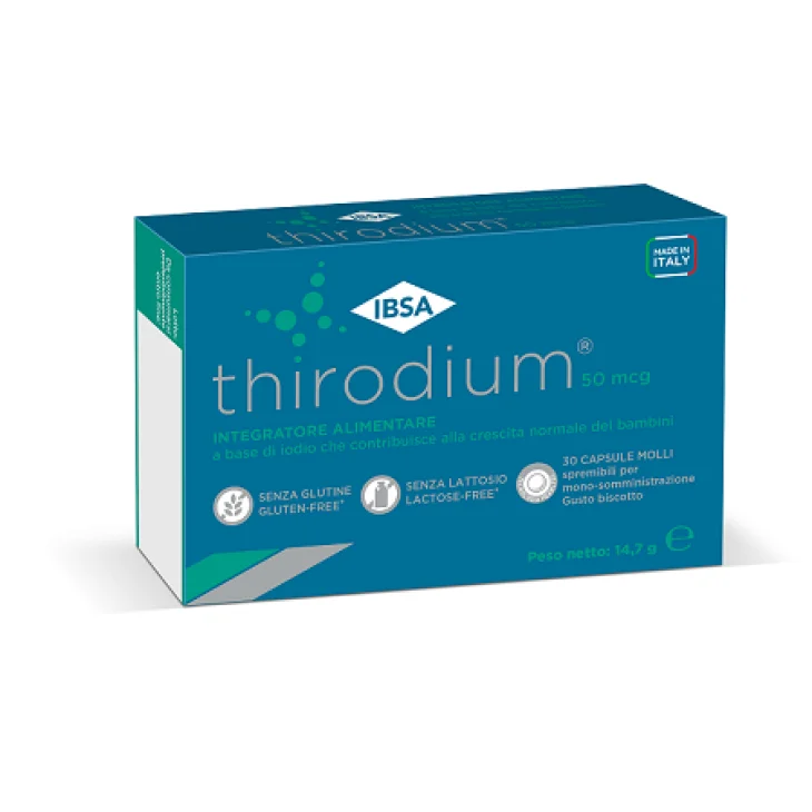 Thirodium 50mcg 30 Capsule Molli Spremibili Per Monosomministrazione Gusto Biscotto Thirodium 50mcg 30 Capsule Molli Spremibili Per Monosomministrazione Gusto Biscotto