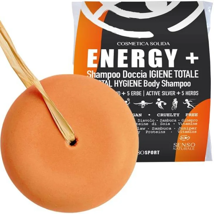 SENSONATURALE SHAMPOO DOCCIA IGIENIZZANTE ENERGY+ SAPONETTA65 G