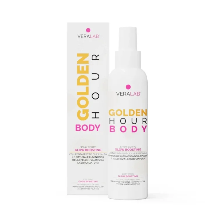 Veralab Golden Hour Body Spray Corpo per Pelle Luminosa e Sana 150 ml
