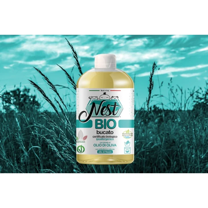 Nest Bio Detersivo per il Bucato Ipoallergenico 500 ml Nest Bio Detersivo per il Bucato Ipoallergenico 500 ml