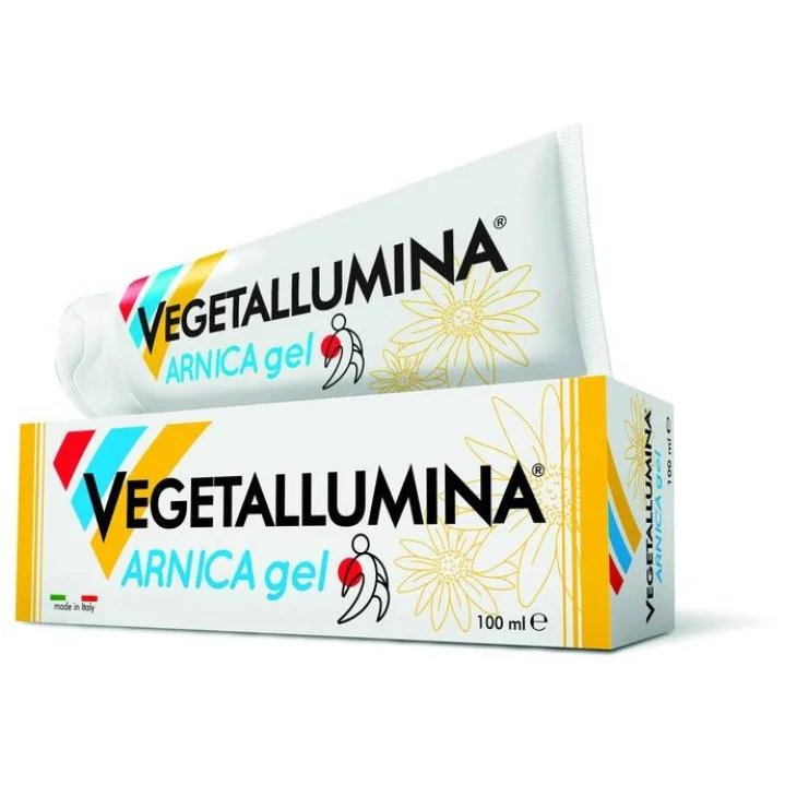 Vegetallumina Arnica Gel per sensazione di sollievo alle zone cutanee trattate 100 ml Vegetallumina Arnica Gel per sensazione di sollievo alle zone cutanee trattate 100 ml