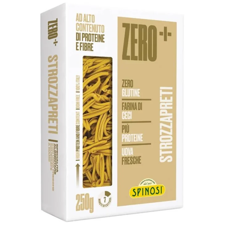 Zero+ Strozzapreti con Farina di Ceci Pasta bio dietetica 250 g