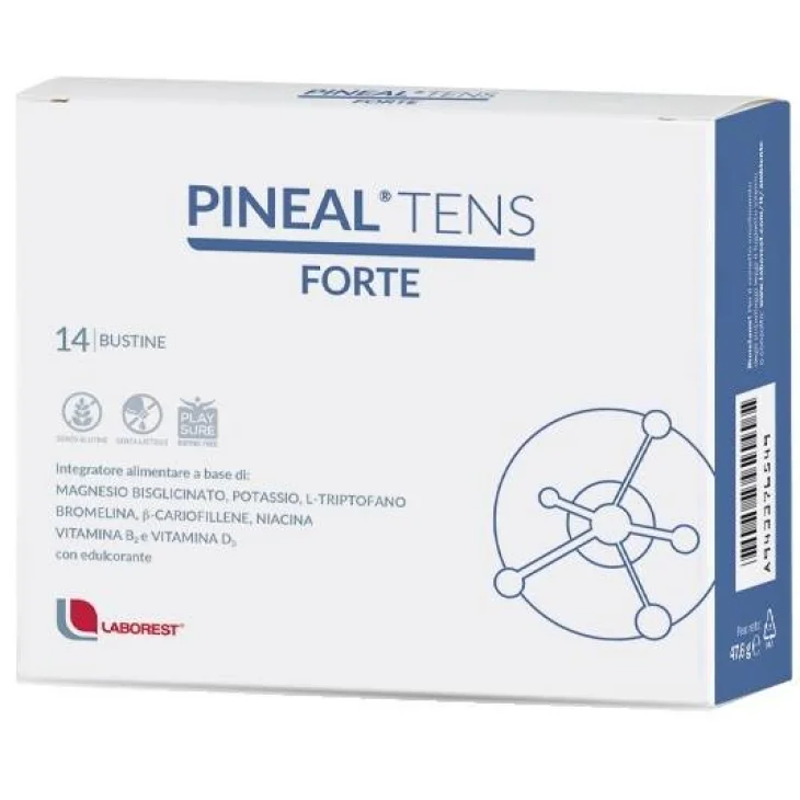 Laborest Pineal Tens Forte Integratore per il Sistema Nervoso e Muscolare 14 bustine Nuova Formula