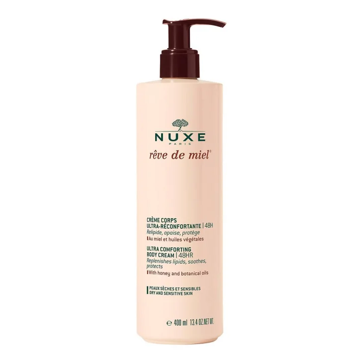 Nuxe R&ecirc;ve De Miel Crema Corpo Ultra-Comfort 48H Al Miele 400ml Promozione