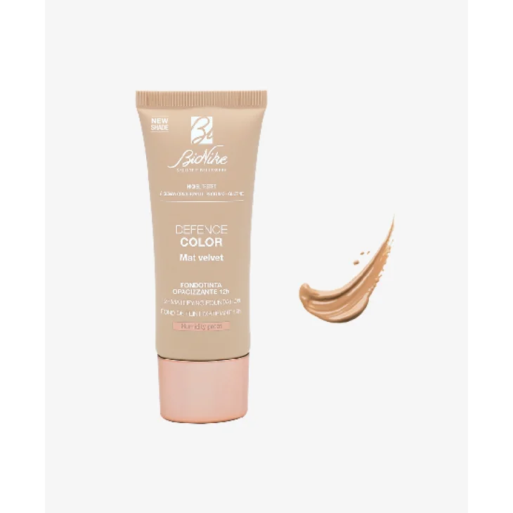 BioNike Defence Color Mat Velvet Fondotinta Opacizzante N404 Beige Naturel 30 ml Nuova Formula