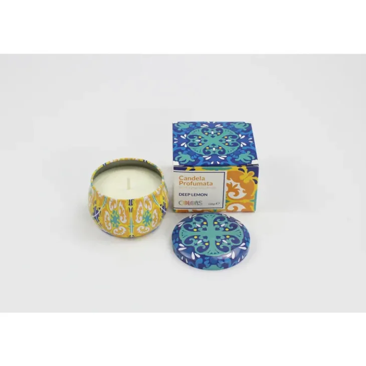 Colors Deep Lemon Candela per atmosfera colorata e profumata 120 g