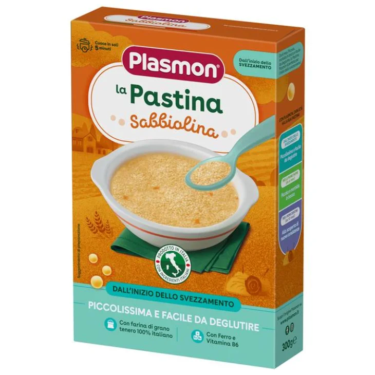 Plasmon Pasta Sabbiolina per Bambini dai 6 Mesi 300 g Plasmon Pasta Sabbiolina per Bambini dai 6 Mesi 300 g