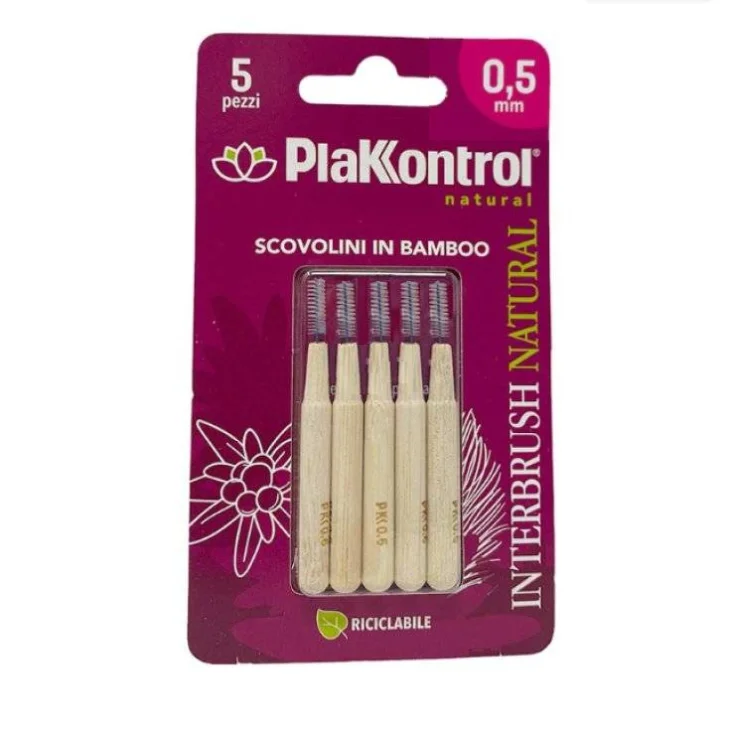 Plakkontrol Interbrush 0,5 mm Scovolino interdentale 5 pezzi Plakkontrol Interbrush 0,5 mm Scovolino interdentale 5 pezzi