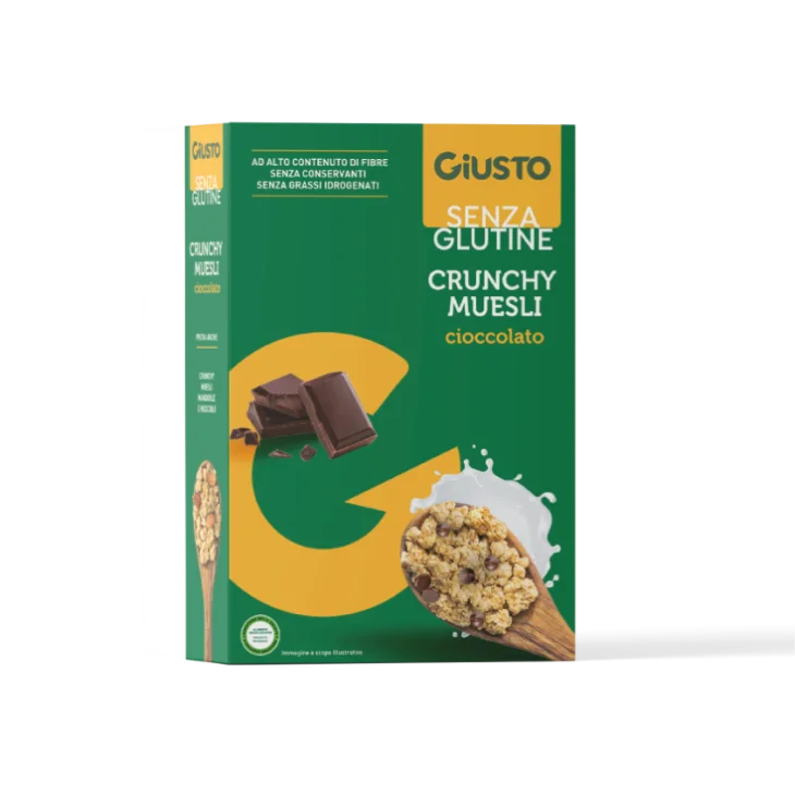 Giusto Crunchy Muesli al cioccolato senza glutine 375 g