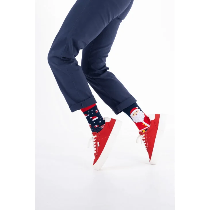 Many Mornings Calzini Santa Claus Misura 39-42 Natale 1 paio
