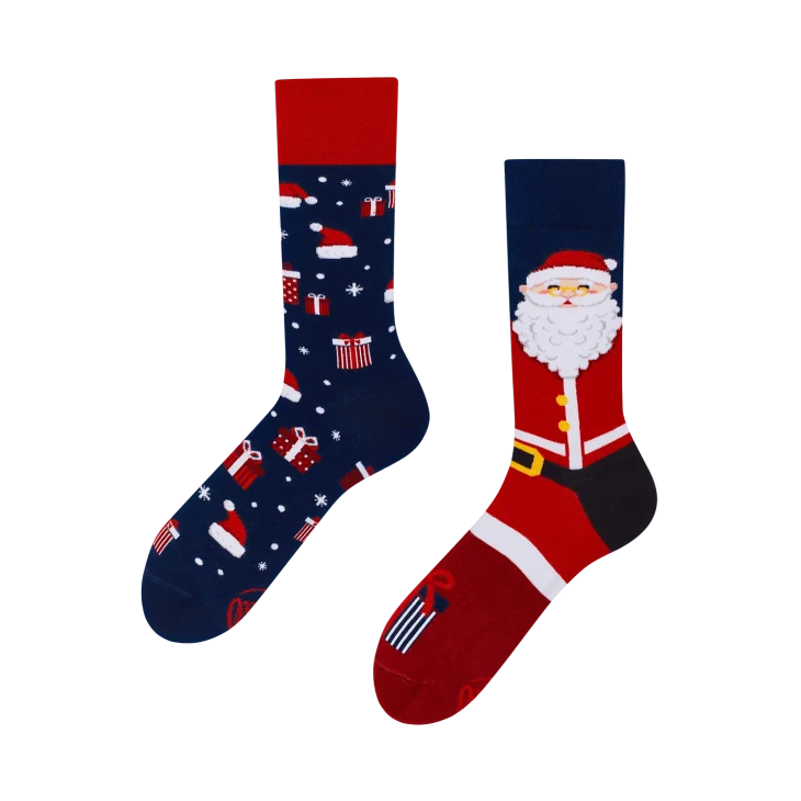 Many Mornings Calzini Santa Claus Misura 35-38 Natale 1 paio