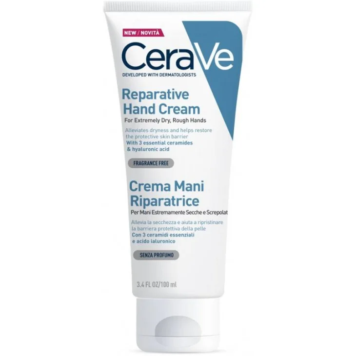 CeraVe Crema Mani Riparatrice per Pelli Estremamente Secche e Screpolate 100 ml CeraVe Crema Mani Riparatrice per Pelli Estremamente Secche e Screpolate 100 ml