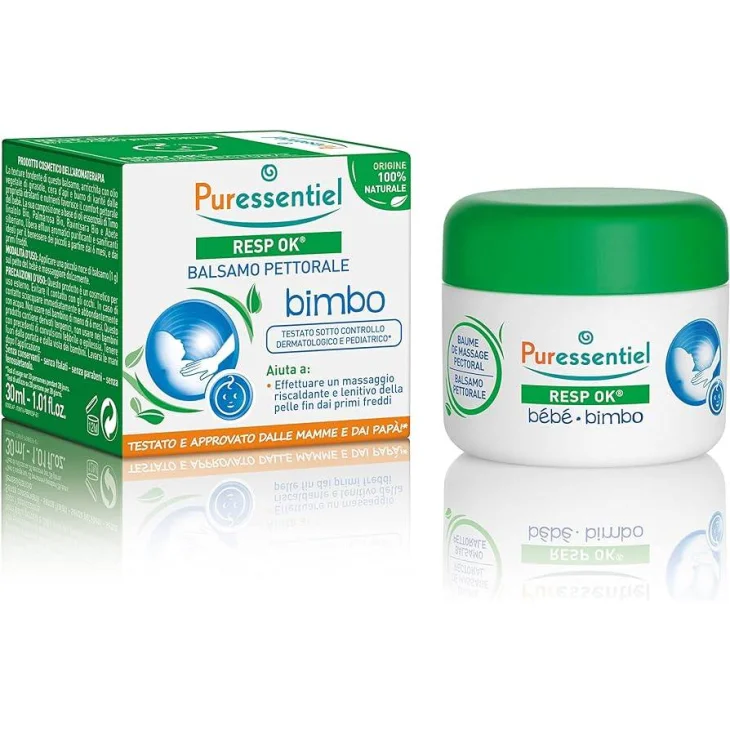Puressentiel Resp Ok Bio Balsamo Pettorale Bimbo 30 ml Puressentiel Resp Ok Bio Balsamo Pettorale Bimbo 30 ml