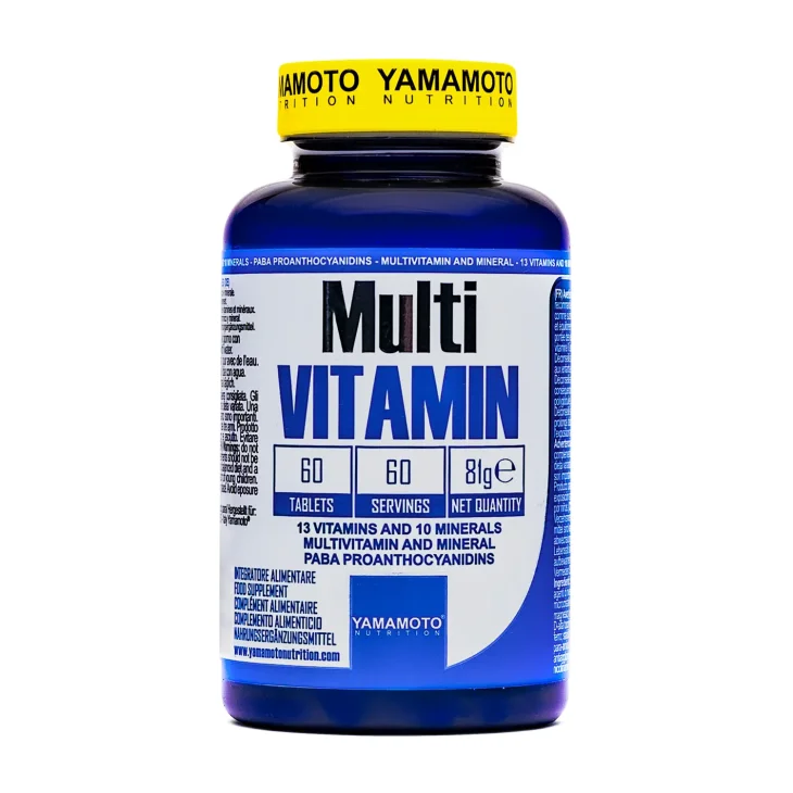 Yamamoto Nutrition Multi Vitamin Integratore Multivitaminico e Multiminerale 60 compresse Yamamoto Nutrition Multi Vitamin Integratore Multivitaminico e Multiminerale 60 compresse