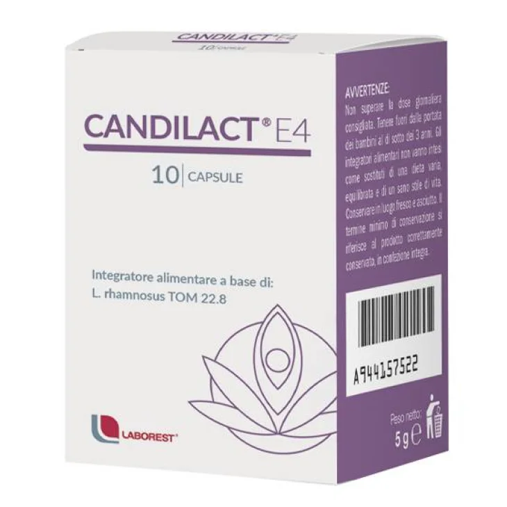 Laborest Candilact E4 Protegge dalle Infezioni Vaginali 10 capsule