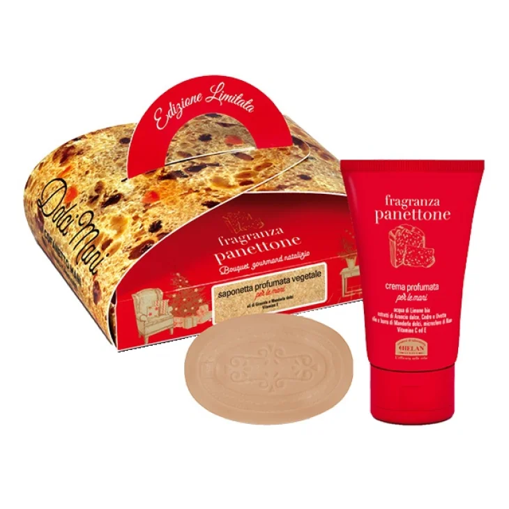 Panettone Cofanetto Dolci Mani Crema Mani 50 Ml + Saponetta 75 G