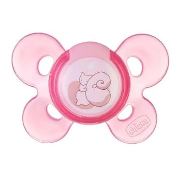 CHICCO SUCCHIETTO COMFORT GIRL IN SILICONE 0-6 MESI 1 PEZZO CHICCO SUCCHIETTO COMFORT GIRL IN SILICONE 0-6 MESI 1 PEZZO