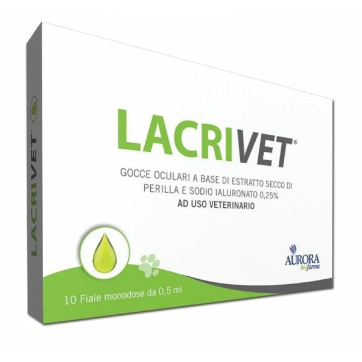 Lacrivet Gocce Oculari Strip ad Uso Veterinario 10 flaconcini da 0,5 ml Lacrivet Gocce Oculari Strip ad Uso Veterinario 10 flaconcini da 0,5 ml