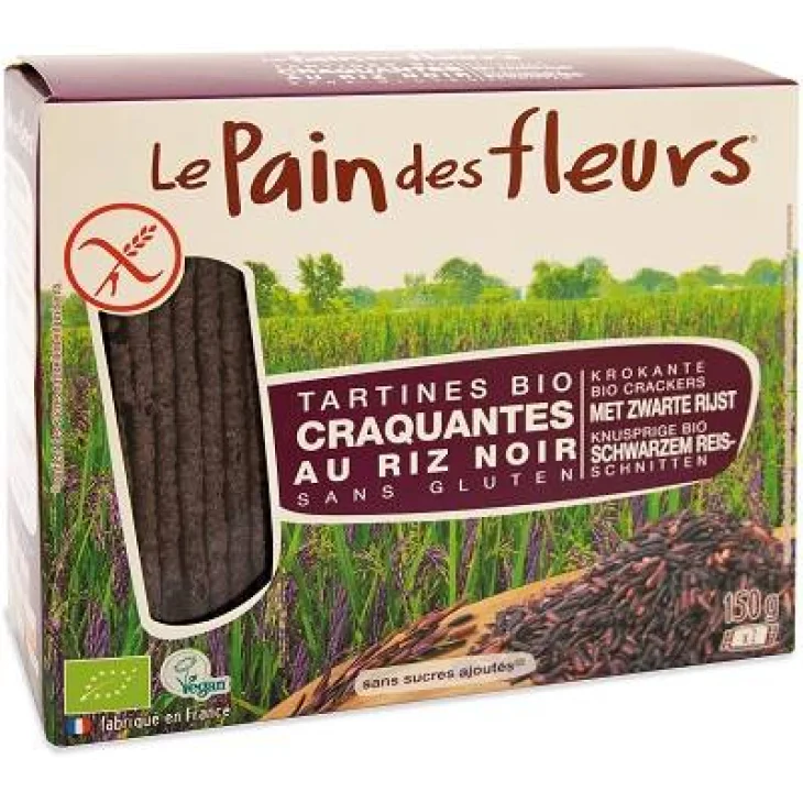 LE PAIN DES FLEURS TARTINE TOSTATE AL RISO NERO BIOLOGICHE 150 G