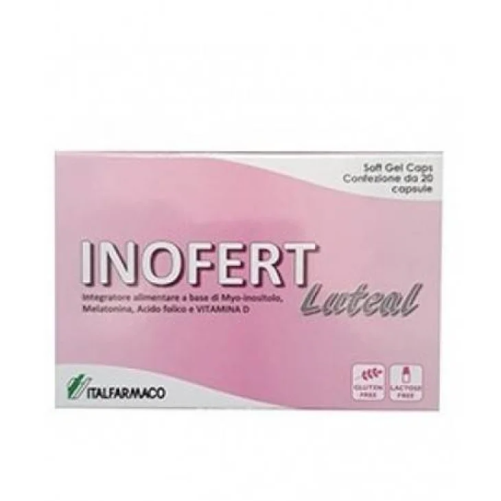 Inofert Luteal Integratore per la Funzionalità Ovarica 20 Capsule Inofert Luteal Integratore per la Funzionalità Ovarica 20 Capsule