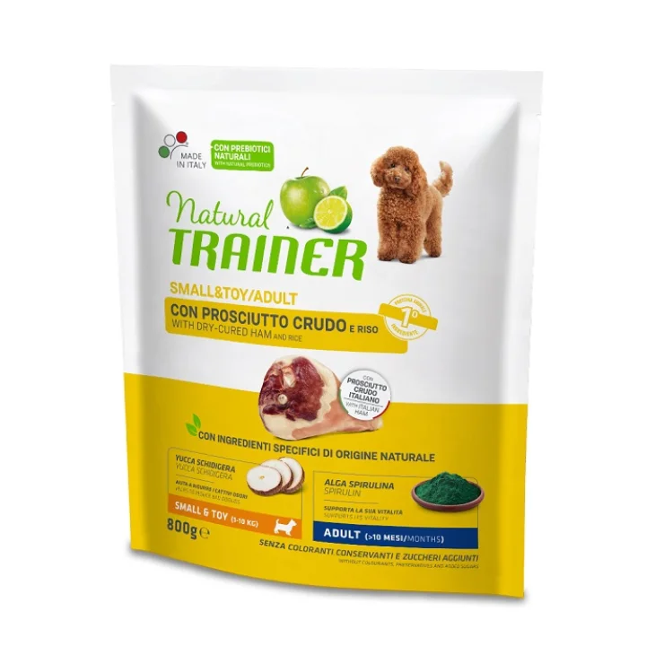 Natural Trainer Dog Small & Toy Adult Dry-c Ham Rice 800 G Natural Trainer Dog Small & Toy Adult Dry-c Ham Rice 800 G