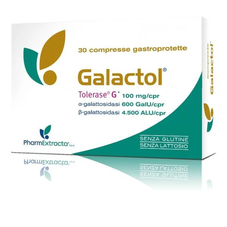 Galactol Integratore per Intolleranza al Glutine e Lattosio 30 Compresse Galactol Integratore per Intolleranza al Glutine e Lattosio 30 Compresse