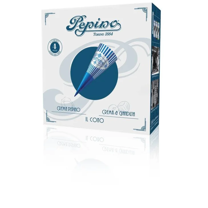 CONO GELATO ALLA CREMA 2 PEZZI DA 80 G + CONO GELATO AL GIANDUIA 2 PEZZI DA 80 G CONO GELATO ALLA CREMA 2 PEZZI DA 80 G + CONO GELATO AL GIANDUIA 2 PEZZI DA 80 G