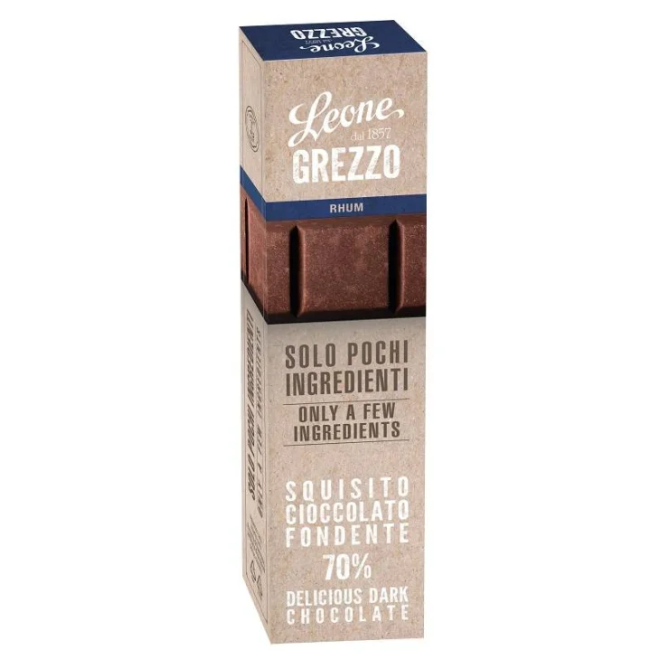 STECCA CIOCCOLATO GREZZO PIETRA RHUM 40 G STECCA CIOCCOLATO GREZZO PIETRA RHUM 40 G