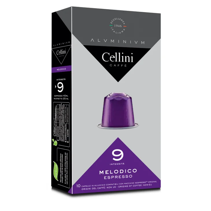 CELLINI CAFFE' MELODICO INTENSITA' 9 10 CAPSULE CELLINI CAFFE' MELODICO INTENSITA' 9 10 CAPSULE