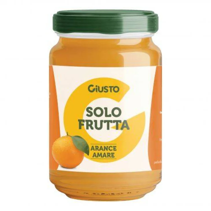 Giusto Solo Frutta Confettura di Arance Amare Senza Glutine 220 g Giusto Solo Frutta Confettura di Arance Amare Senza Glutine 220 g