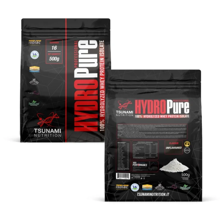 Tsunami Nutrition Hydropure Professional Integratore di Proteine Gusto Neutro 500 g