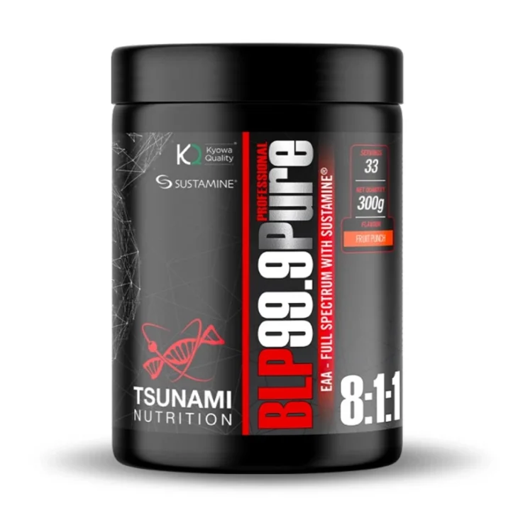 Tsunami Nutrition BLP 99.9 8:1:1 Integratore di Aminoacidi Gusto Fruit Punch 300 g