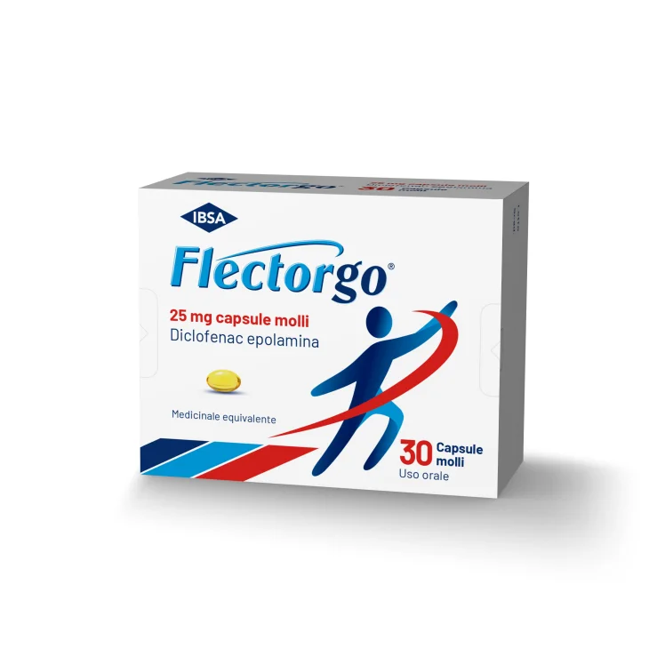 Ibsa Flectorgo Medicinale per Dolori Reumatici e Muscolari 30 capsule molli Ibsa Flectorgo Medicinale per Dolori Reumatici e Muscolari 30 capsule molli