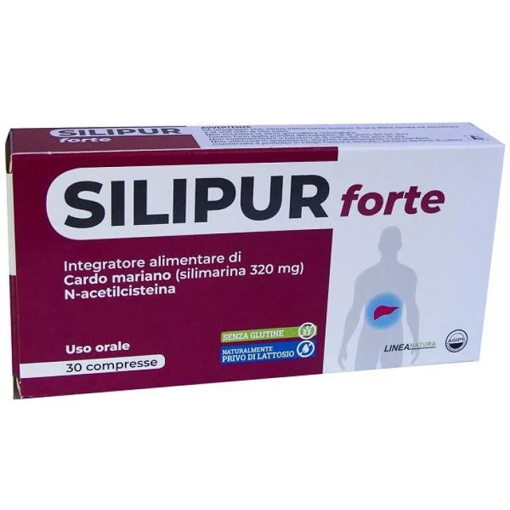 Silipur Forte Integratore per la Funzionalit&agrave; Epatica 30 Compresse