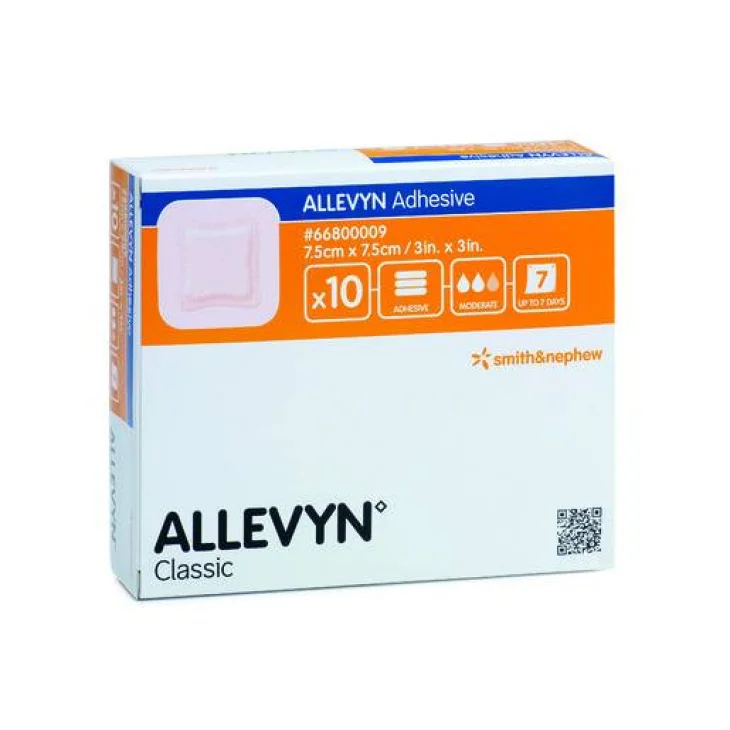 Allevyn Adhesive Medicazione per Ferite 7.5 x 7.5 3m (3pz)