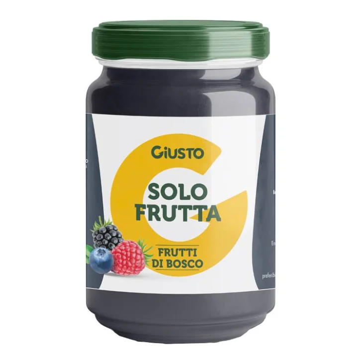 Giusto Solo Frutta Confettura di Frutti di Bosco Senza Glutine 220 g Giusto Solo Frutta Confettura di Frutti di Bosco Senza Glutine 220 g