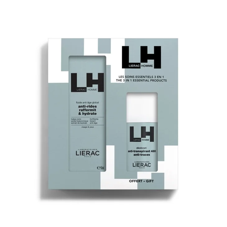 Lierac Homme Cofanetto Anti-Et&agrave; Fluido 50 ml + Deodorante 50 ml
