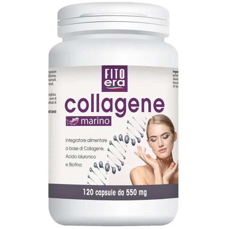 Fitoera Collagene Marino Integratore con Acido Ialuronico 120 Capsule Fitoera Collagene Marino Integratore con Acido Ialuronico 120 Capsule
