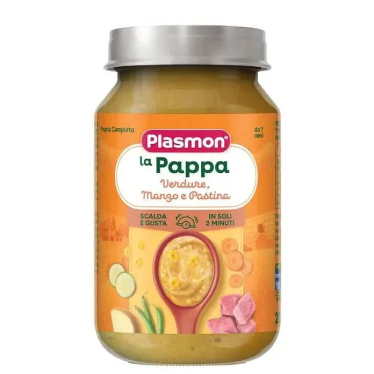 Plasmon La Pappa Verdure Manzo e Pastina 200 g Plasmon La Pappa Verdure Manzo e Pastina 200 g