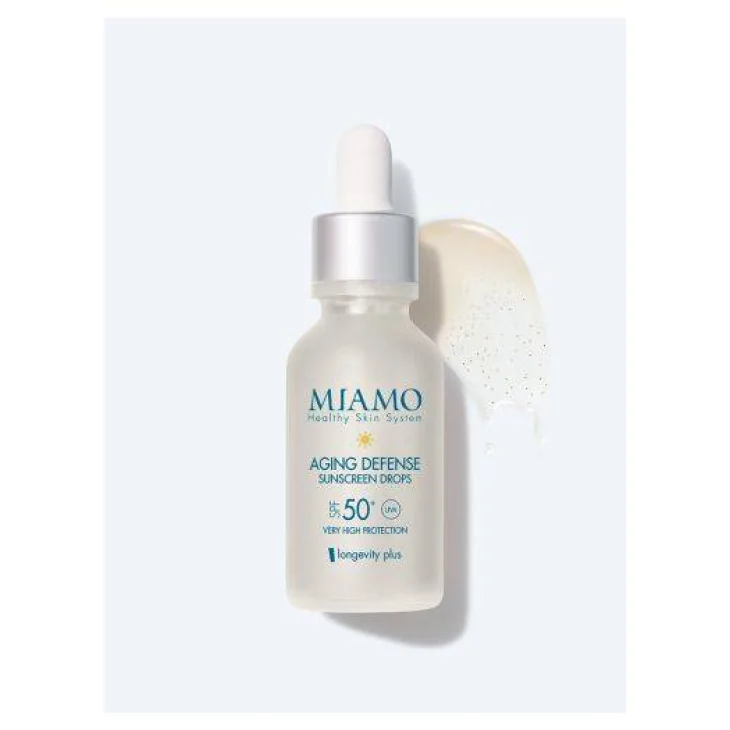 Miamo Aging Defense Sunscreen Drops Siero Viso Antiage con spf 50+ 30 ml Miamo Aging Defense Sunscreen Drops Siero Viso Antiage con spf 50+ 30 ml