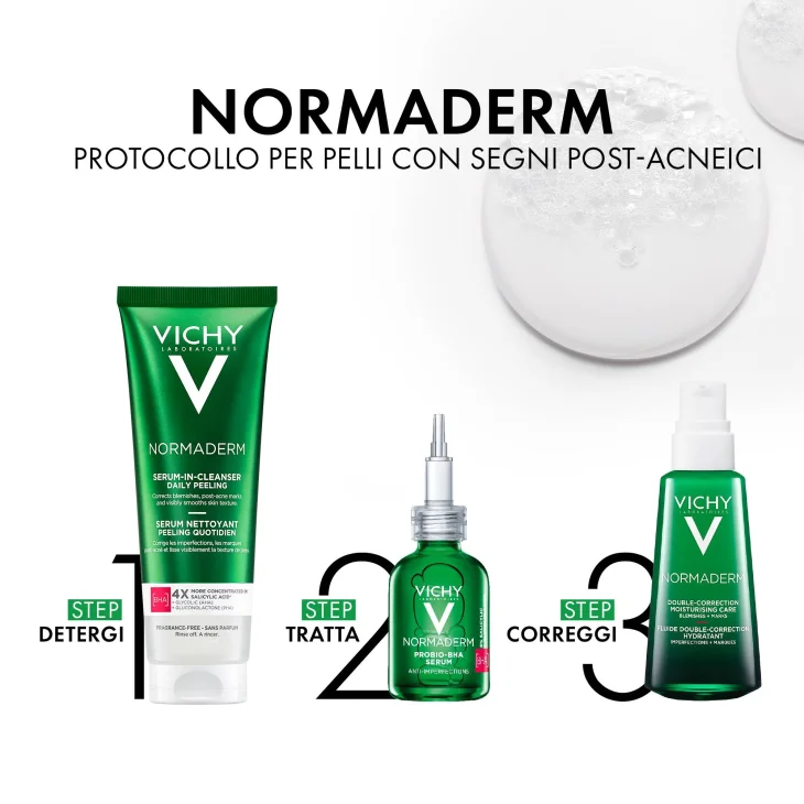 Vichy Normaderm Nettoyant Peeling Cleanser Siero Detergente Quotidiano 125 ml